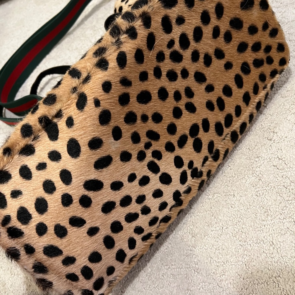 Parker Thatch Leopard Print Tote in Tan and Black - Picture 6 of 10